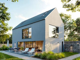 Massivhaus Classic 154.1 von Haus der Handwerker, Satteldach-Klassiker Außenansicht 1