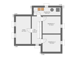Massivhaus Lifestyle 173.1 von Haus der Handwerker, Cubushaus Grundriss 3