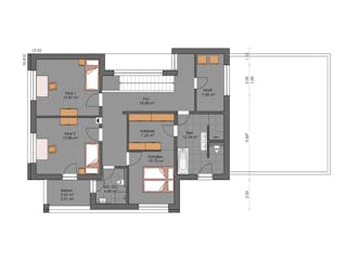 Massivhaus Lifestyle 176.1 von Haus der Handwerker, Cubushaus Grundriss 2