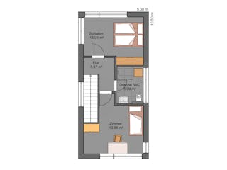 Massivhaus Lifestyle 73.1 Aktion SystemHAUS von Haus der Handwerker Schlüsselfertig ab 239160€, Cubushaus Grundriss 2
