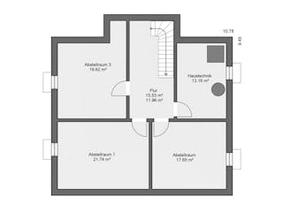 Massivhaus Stadtvilla 170.1 von Haus der Handwerker, Stadtvilla Grundriss 3
