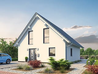 Massivhaus EFH Klassik 121 von hebelHAUS, Satteldach-Klassiker Außenansicht 2