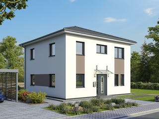 Massivhaus EFH Stadtvilla 124 von hebelHAUS, Stadtvilla Außenansicht 1