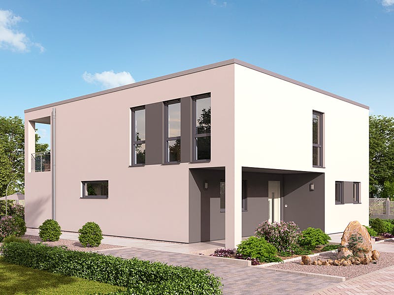 Dienstleister hebelHAUS Modernes Kubushaus von hebelHAUS