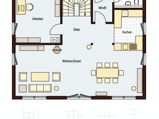 Blockhaus B165 Griesmayer von Frammelsberger Holzbau, Blockhaus Grundriss 2