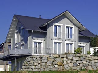 Blockhaus B178 Witte von Frammelsberger R. Ingenieur-Holzbau, Blockhaus Außenansicht 3