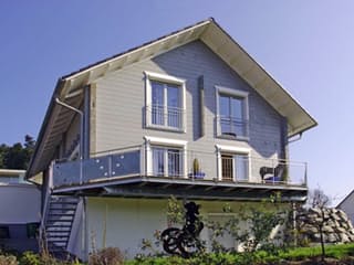 Blockhaus B178 Witte von Frammelsberger R. Ingenieur-Holzbau, Blockhaus Außenansicht 5