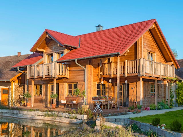 Blockhaus B138 Görlitz von Frammelsberger R. Ingenieur-Holzbau, Blockhaus Außenansicht 1 Blockhaus B138 Görlitz von Frammelsberger R. Ingenieur-Holzbau, Blockhaus Außenansicht 1