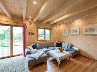 Blockhaus B138 Görlitz von Frammelsberger Holzbau, Blockhaus Innenansicht 1