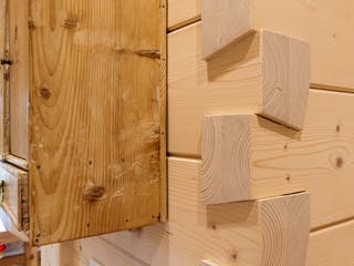 Blockhaus B138 Görlitz von Frammelsberger Holzbau, Blockhaus Innenansicht 11