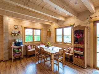 Blockhaus B138 Görlitz von Frammelsberger Holzbau, Blockhaus Innenansicht 3