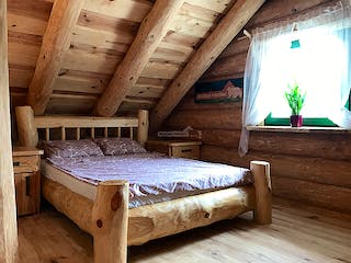 Blockhaus Blockhütte Ottawa von Holzbau Rustikal - Blockhäuser Bausatzhaus ab 78850€, Blockhaus Innenansicht 3