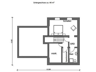 Blockhaus Blockhaus Schöneberg von Holzbau Rustikal - Blockhäuser Bausatzhaus ab 254975€, Blockhaus Grundriss 3