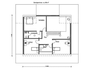 Blockhaus Blockhaus Uckermark von Holzbau Rustikal - Blockhäuser Bausatzhaus ab 243318€, Blockhaus Grundriss 2
