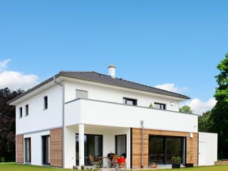 Fertighaus Homestory 227 von LEHNER HAUS Schlüsselfertig ab 468910€, Stadtvilla Außenansicht 2