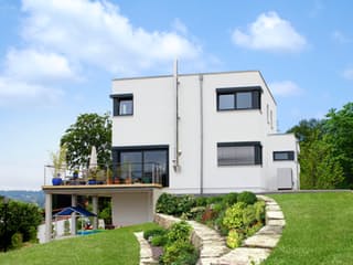 Fertighaus Homestory 366 von LEHNER HAUS Schlüsselfertig ab 444925€, Cubushaus Außenansicht 2