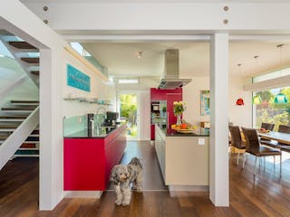 Fertighaus HUF Haus mit Flachdach - Beispiel 1 von HUF HAUS, Fachwerk Innenansicht 3