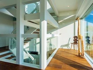 Fertighaus HUF Haus mit Flachdach - Beispiel 1 von HUF HAUS, Fachwerk Innenansicht 4