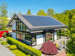 Fertighaus HUF Haus MODUM 8 Beispiel 5 von HUF HAUS, Fachwerk Außenansicht 2