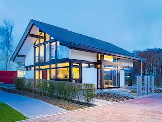 Fertighaus HUF Haus MODUM 8 Beispiel 5 von HUF HAUS, Fachwerk Außenansicht 4