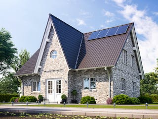 Massivhaus Alto 630 von Heinz von Heiden Zentrale Schlüsselfertig ab 307094.5€, Satteldach-Klassiker Außenansicht 1