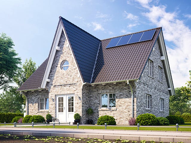 Massivhaus Alto 630 von Heinz von Heiden Zentrale Schlüsselfertig ab 320351€, Satteldach-Klassiker Außenansicht 1 Massivhaus Alto 630 von Heinz von Heiden Zentrale Schlüsselfertig ab 320351€, Satteldach-Klassiker Außenansicht 1