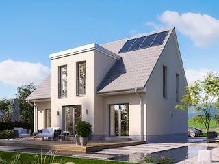 Massivhaus Alto 710 von Heinz von Heiden Zentrale Schlüsselfertig ab 332552.4€, Satteldach-Klassiker Außenansicht 1