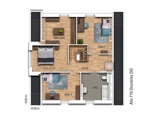 Massivhaus Alto 710 von Heinz von Heiden Zentrale Schlüsselfertig ab 332552.4€, Satteldach-Klassiker Grundriss 2