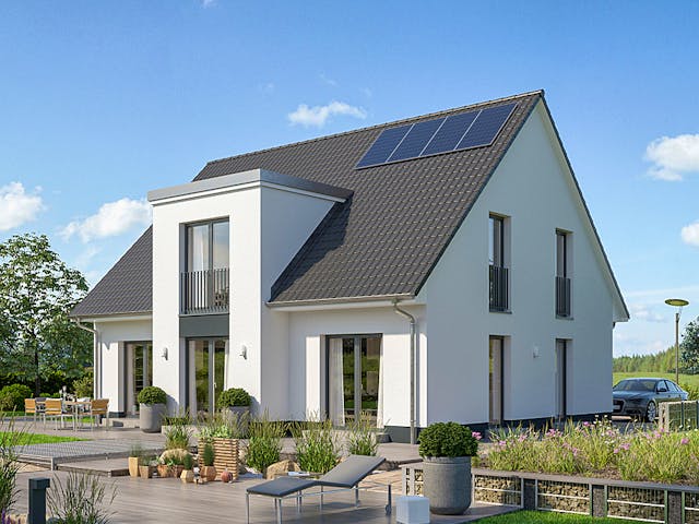 Massivhaus Alto 742 von Heinz von Heiden Zentrale Schlüsselfertig ab 373543€, Satteldach-Klassiker Außenansicht 1 Massivhaus Alto 742 von Heinz von Heiden Zentrale Schlüsselfertig ab 373543€, Satteldach-Klassiker Außenansicht 1