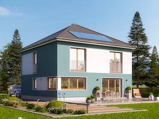 Massivhaus Arcus 150 von Heinz von Heiden Zentrale Schlüsselfertig ab 326623.5€, Stadtvilla Außenansicht 1