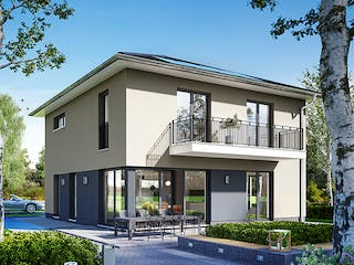 Massivhaus Arcus 152 von Heinz von Heiden Zentrale Schlüsselfertig ab 312316.6€, Stadtvilla Außenansicht 1