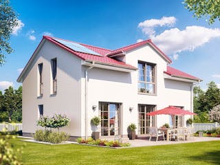 Massivhaus Calvus 620 von Heinz von Heiden Zentrale Schlüsselfertig ab 320889.9€, Satteldach-Klassiker Außenansicht 1