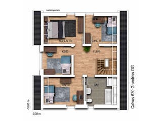 Massivhaus Calvus 620 von Heinz von Heiden Zentrale Schlüsselfertig ab 331928€, Satteldach-Klassiker Grundriss 2