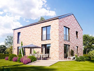 Massivhaus Calvus 633 von Heinz von Heiden Zentrale Schlüsselfertig ab 332763.4€, Satteldach-Klassiker Außenansicht 1