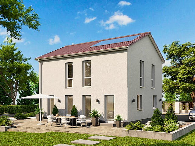 Massivhaus Das Unverbesserliche C410 von Heinz von Heiden Zentrale Schlüsselfertig ab 247062€, Außenansicht 1