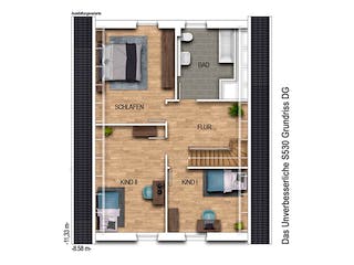 Massivhaus Das Unverbesserliche S530 von Heinz von Heiden Zentrale Schlüsselfertig ab 244711€, Grundriss 2