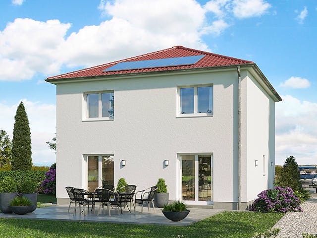 Massivhaus Die Unverbesserliche V130 von Heinz von Heiden Zentrale Schlüsselfertig ab 254088€, Stadtvilla Außenansicht 1