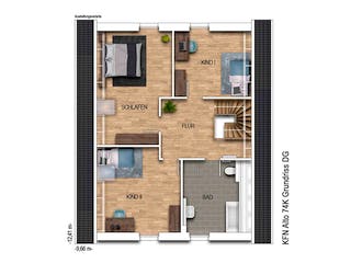 Massivhaus Alto 74K von Heinz von Heiden Zentrale Schlüsselfertig ab 375554€, Satteldach-Klassiker Grundriss 2