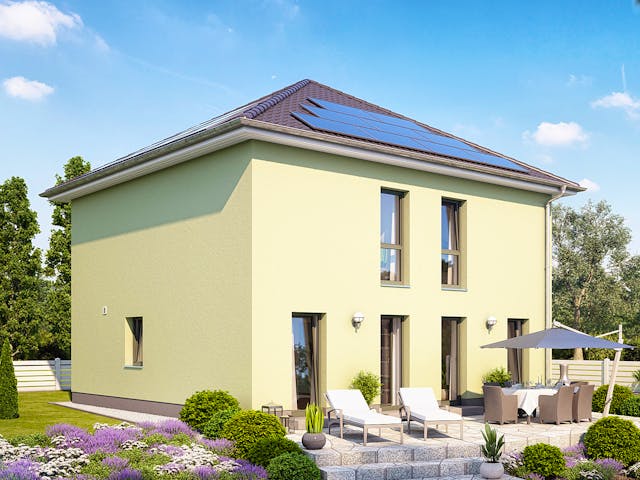 Massivhaus Arcus 15K von Heinz von Heiden Zentrale Schlüsselfertig ab 384171€, Stadtvilla Außenansicht 1