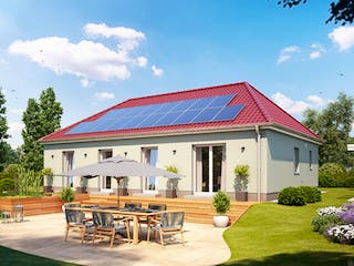 Massivhaus Cumulus 76K von Heinz von Heiden Zentrale Schlüsselfertig ab 293418.9€, Bungalow Außenansicht 1