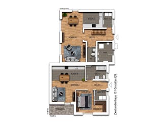 Massivhaus Zweifamilienhaus 131 von Heinz von Heiden Zentrale Schlüsselfertig ab 433011.4€, Stadtvilla Grundriss 1