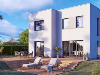 Massivhaus BAUART 133 von Siewert Hausbau,  Außenansicht 1