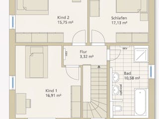 Massivhaus BAUART 133 von Siewert Hausbau,  Innenansicht 6