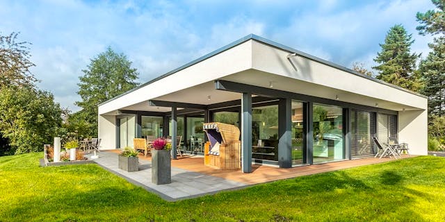 Bungalow in moderner Fachwerkhausoptik