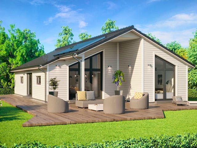 Bungalow SH 147 B | ScanHaus Marlow GmbH | Grundriss & Bilder