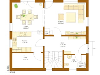 Fertighaus CLOU 135 (Satteldach) von RENSCH-HAUS,  Innenansicht 4