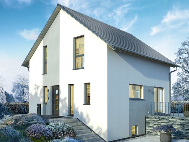 Fertighaus Design 10 K von OKAL Haus Schlüsselfertig ab 478900€,  Außenansicht 1