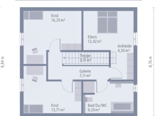 Fertighaus Design 10 K von OKAL Haus Schlüsselfertig ab 478900€,  Innenansicht 3