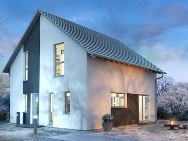 Fertighaus Design 10 von OKAL Haus Schlüsselfertig ab 366900€,  Außenansicht 1