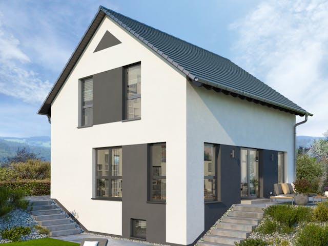 Fertighaus Design 11 K von OKAL Haus Schlüsselfertig ab 460900€,  Außenansicht 1